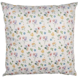 Clayre & Eef RUB23 Cushion Cover Floral Pattern Beige...