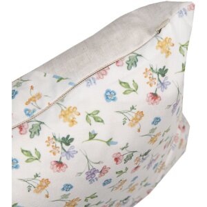 Clayre & Eef RUB23 Cushion Cover Floral Pattern Beige 45x45cm