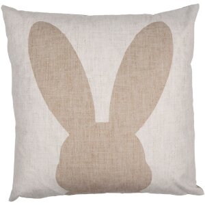 Clayre & Eef RUB24 Cushion Cover Bunny Motif Beige...