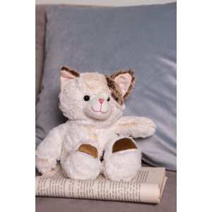 Clayre & Eef TW0588 Cuddly Cat Soft Toy Beige 17x13x30cm