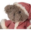 Clayre & Eef TW0589 Plush Christmas bear 30cm brown cuddly toy