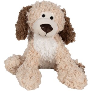 Clayre & Eef TW0590M Plush dog cuddly toy brown 20cm