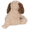 Clayre & Eef TW0590M Plush dog cuddly toy brown 20cm