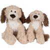 Clayre & Eef TW0590M Plush dog cuddly toy brown 20cm