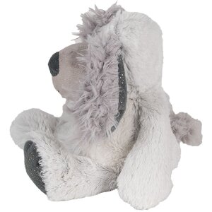 Clayre & Eef TW0592 Cuddly dog soft toy 18x22x32 cm Grey