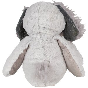 Clayre & Eef TW0592 Cuddly dog soft toy 18x22x32 cm Grey