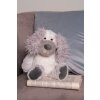 Clayre & Eef TW0592 Cuddly dog soft toy 18x22x32 cm Grey