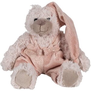 Clayre & Eef TW0593 Plush bear 20x18x22 Pink cuddly toy