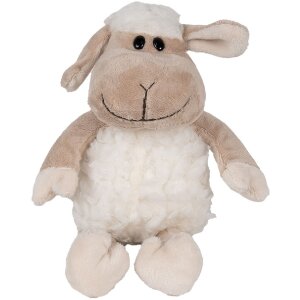 Clayre & Eef TW0595W Cuddly toy sheep white 10x15x19cm