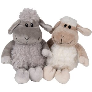 Clayre & Eef TW0595W Cuddly toy sheep white 10x15x19cm