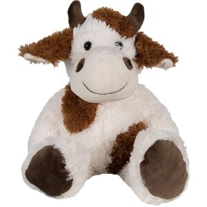 Clayre & Eef TW0597M Plush cow cuddly toy white brown...