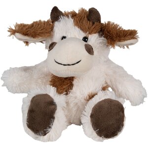 Clayre & Eef TW0597S Plush Cow White/Brown 18cm