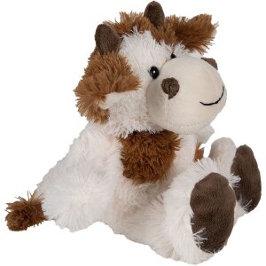 Clayre & Eef TW0597S Plush Cow White/Brown 18cm