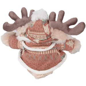 Clayre & Eef TW0599 Cuddly reindeer soft toy brown 22cm