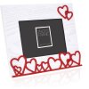 ZEP Wooden photo frame Amalia Horizontal 10x15 cm White with red hearts