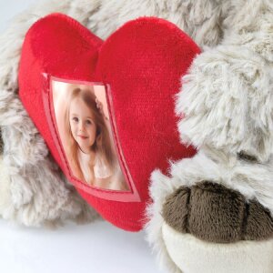 ZEP Teddy with heart picture frame 3.5x4.5 cm cream...