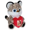 ZEP leopard teddy bear with heart frame 3.5x4.5 cm 16x13x23 cm