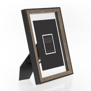 ZEP MDF photo frame Roma brown 20x30 cm with passe-partout 15x20 cm