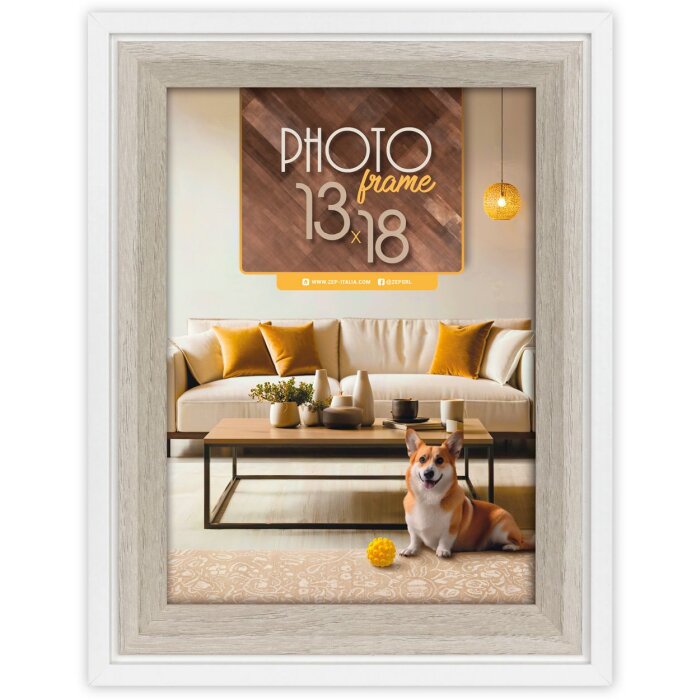 ZEP MDF picture frame Bologna 10x15 cm white