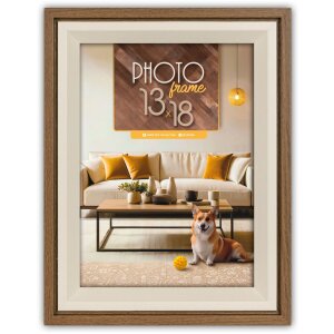 ZEP MDF picture frame Bologna 13x18 cm brown