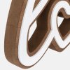 ZEP Cuvier wooden decoration Love lettering brown white 30x20cm