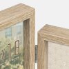 ZEP Basilea double frame wood nature 36x14.5cm photos 10x15/13x18