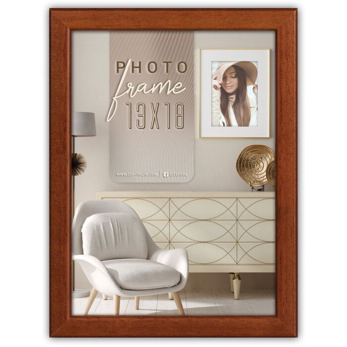 ZEP Wooden picture frame Aosta 13x18 cm brown