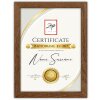 ZEP wooden picture frame Certificate brown 21x29.7 cm