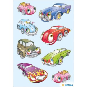 HERMA decorative labels DECOR Autos I 3 sheets