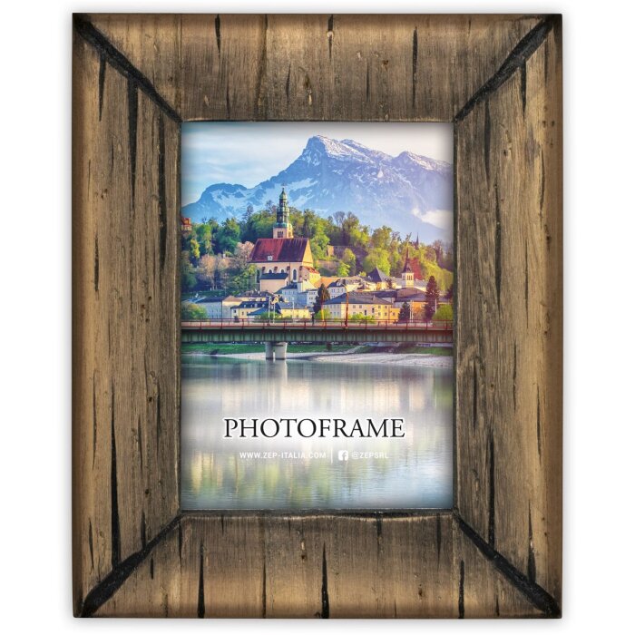 ZEP Wooden photo frame Hallstatt 15x20 cm brown