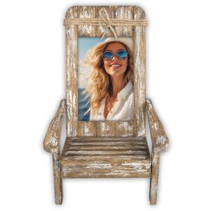 ZEP wooden picture frame Gallipoli deckchair look 10x15...