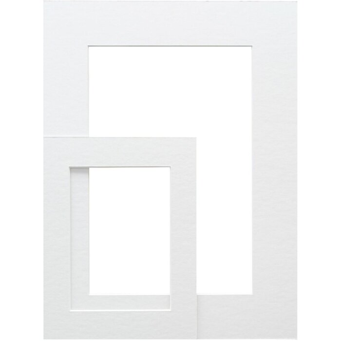 Deknudt SP111 passe-partout white cut-out 9x9 cm