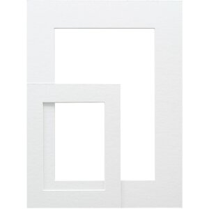 Deknudt SP111 passe-partout white cut-out 9x9 cm