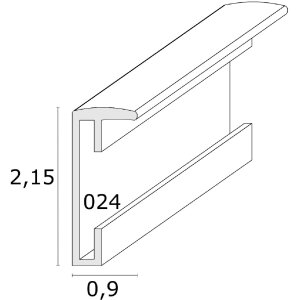 Deknudt S024D1 Aluminium picture frame silver 10x15 cm