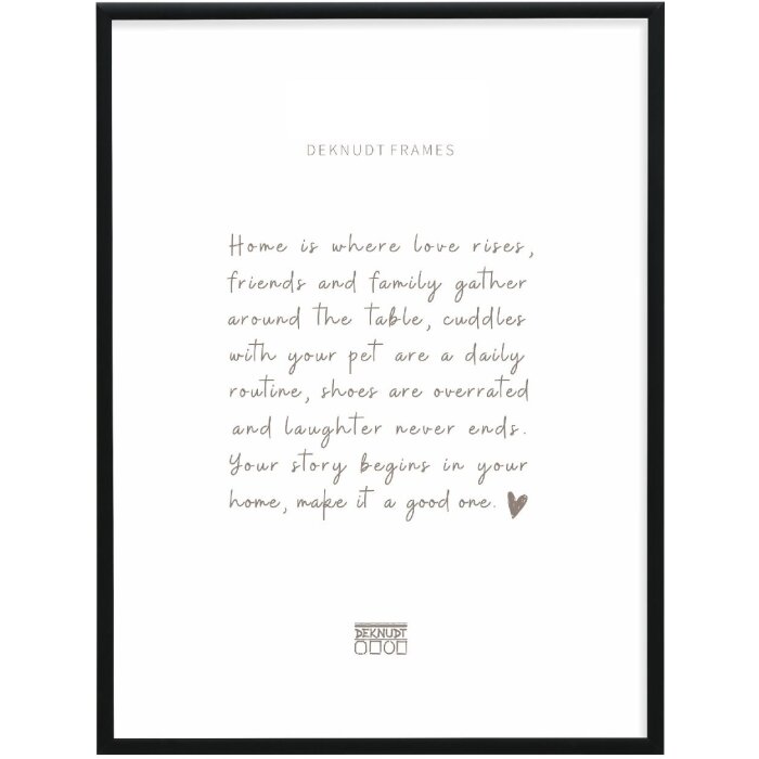 Deknudt S027K2 Picture frame Aluninium matt black 29.7x42 cm