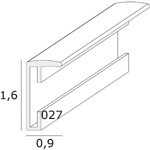 Deknudt S027K2 Picture frame Aluninium matt black 29.7x42 cm