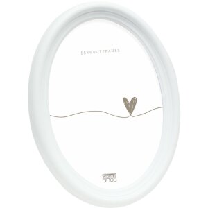 Deknudt S100F1 Oval Frame White 10x15cm Plastic Frame