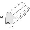 Deknudt S100F1 Oval Frame White 10x15cm Plastic Frame