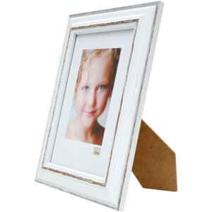 Deknudt S221H3 Picture Frame White Brown Accent 29.7x42cm Wood