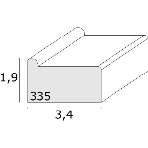 Deknudt S335 Stretcher frame natural coloured wood 60x80 cm