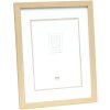 Deknudt S43AH1 picture frame natural wood colour 15x20 cm with passe-partout 10x15 cm