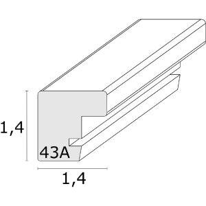 Deknudt S43AK1 Plain frame white 30x45 cm