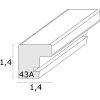 Deknudt S43AK1 Plain frame white 30x45 cm