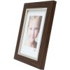 Deknudt S45VH3 Picture Frame Brown Silver Edge 29.7x42cm Plastic