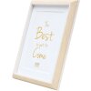 Deknudt S46WG3 picture frame nature/white edge passe-partout 15x20 cm