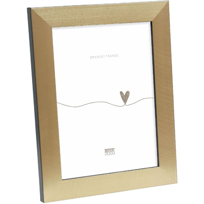 Deknudt S47BB2 picture frame gold/black edge 10x15 cm