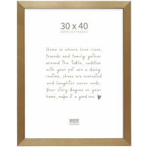 Deknudt S47BB2 picture frame gold/black 30x40 cm plastic