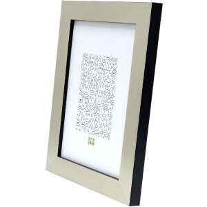 Deknudt S47BE2 picture frame silver/black 10x15 cm