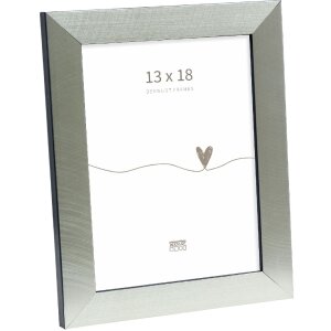 Deknudt S47BE2 picture frame silver/black edge 13x18cm