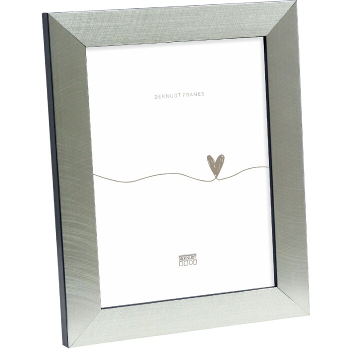 Deknudt S47BE2 picture frame silver coloured black edge 20x28 cm